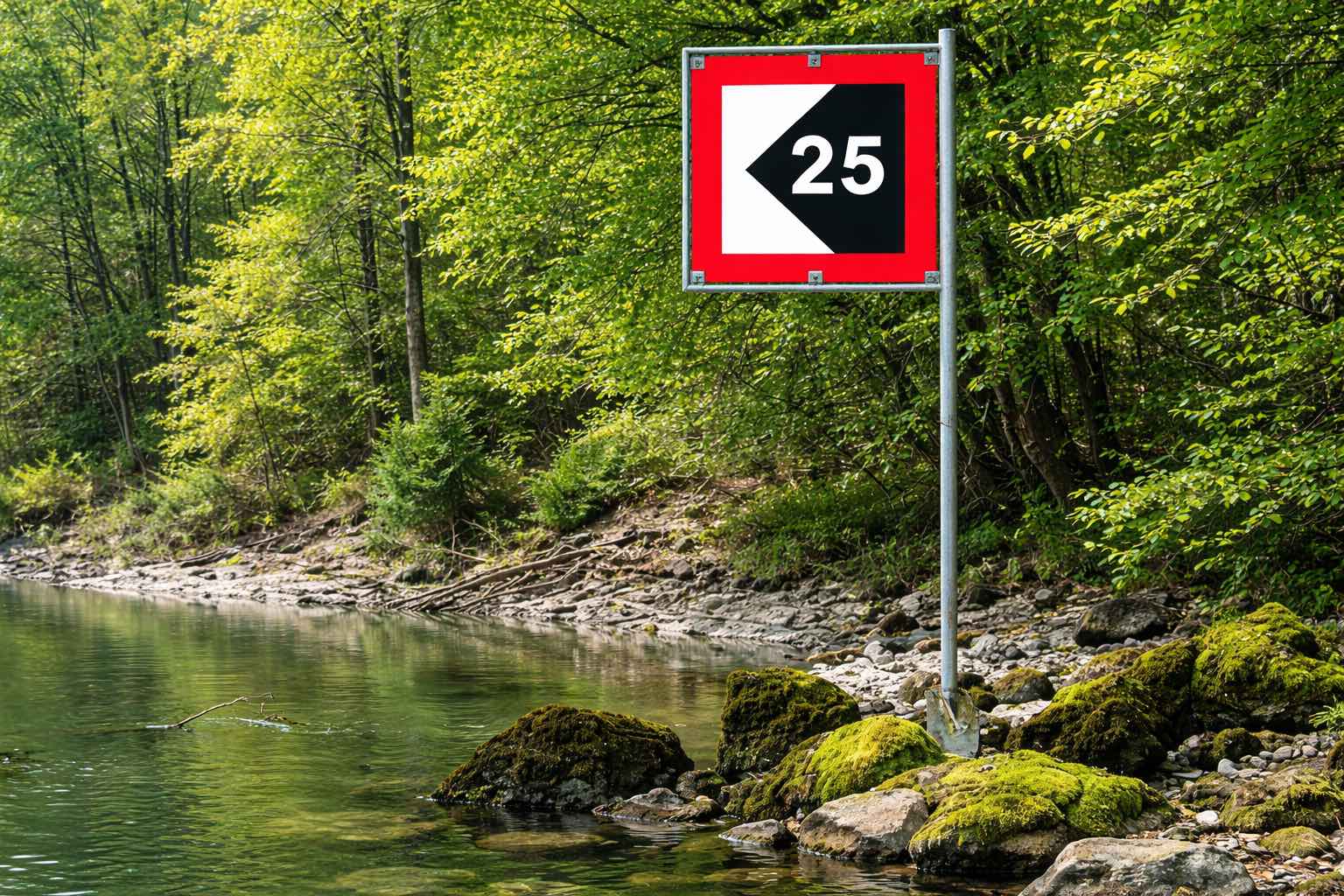 Distance à respecter par rapport à la rive