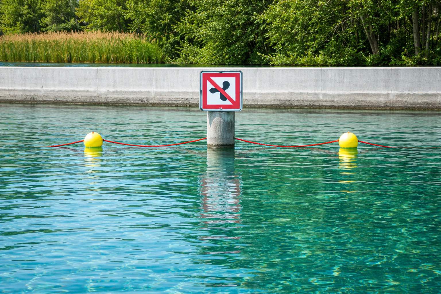 Plan d’eau interdit aux bateaux motorisés